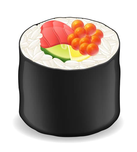 sushi roll clipart